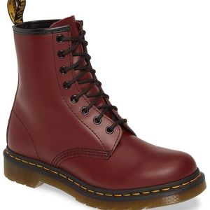 Dr. Martens burgundy boots size 8